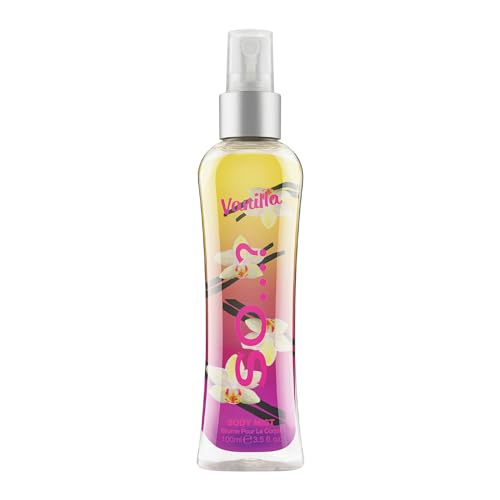 Body Mist By So? Womens Vanilla Body Mist Fragrance Spray, Travel Size, 100 ml, 1 piece