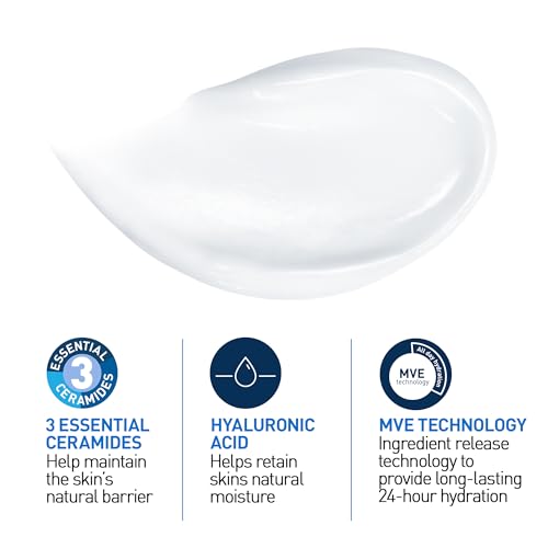 CeraVe Moisturising Cream Tube with Hyaluronic Acid and 3 Essential Ceramides for Dry to Very Dry Skin 177ml