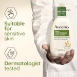 Aveeno Daily Moisturising Body Lotion, With Soothing Oats & Rich Emollients, Suitable For Sensitive Skin, Nourishes and Protects Normal to Dry Skin, Fragrance Free, 500ml