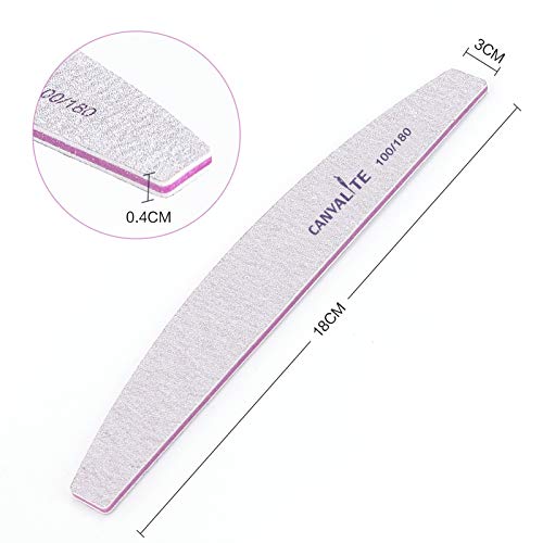 10 PCS Professional Nail Files Double Sided Emery Board(100/180 Grit) Nail Styling Tools Pet Grooming Tools for Home and Salon Use