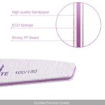 10 PCS Professional Nail Files Double Sided Emery Board(100/180 Grit) Nail Styling Tools Pet Grooming Tools for Home and Salon Use