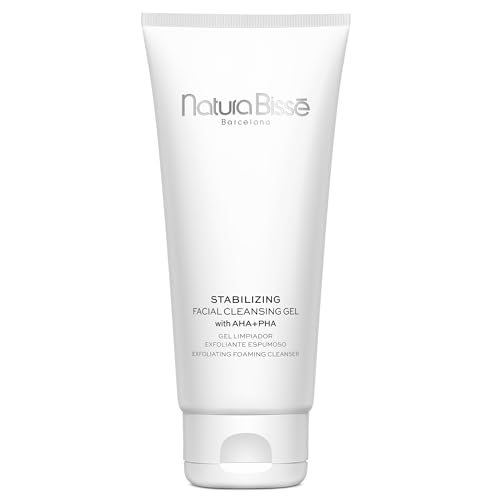 Natura Bissé Stabilizing Facial Cleansing Gel with AHA + PHA, Exfoliating foaming cleanser, Cleanses, Exfoliates & Balances, For Normal, oily & acne-prone Skin, 7 Oz