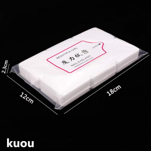 300 Pcs Lint Free Wipes for Nails, Nail Wipe Pads Lint Free Wipes Nail Art UV Gel Polish Absorbent Remover Wipes for DIY Nail