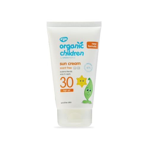 Green People - Organic Children Sun Cream SPF30 - Scent Free, Natural Sunscreen - Organic, Vegan, Reef Safe & Cruelty Free, 150ml