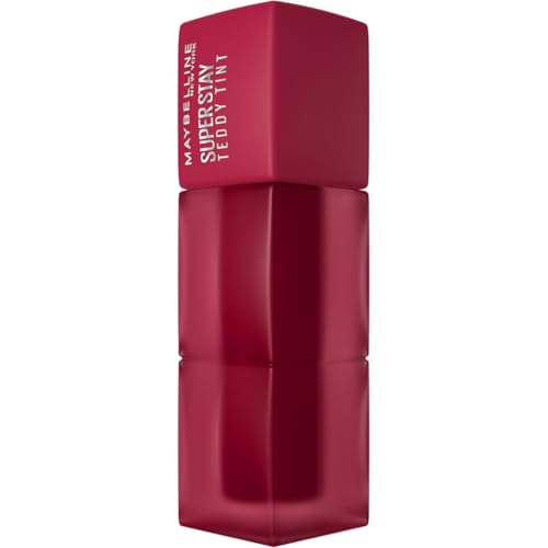 Maybelline New York Super Stay Teddy Tint, Up To 12 Hour Blurred Matte, Plush Comfort, Longwear, Transferproof, Vegan, 8 Buildable Lip Shades