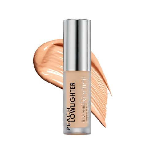 Rodial Peach Lowlighter Travel Size 1.6ml – Non-Shimmer Formula for Deeper Skin Tones, Hydrating Concealer with Caffeine & Hyaluronic Acid