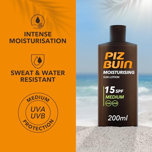 Piz Buin Moisturising Sun Lotion SPF 15, 200ml