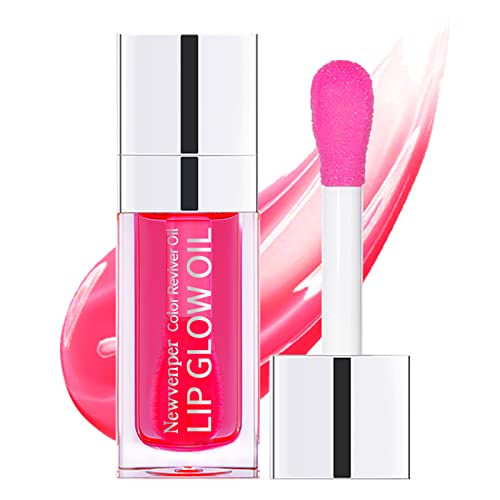 Cherry's Hydrating Lip Glow Oil - Long Lasting Plumping Lip Gloss, Moisturizing Lip Oil Repairing Lines, Prevents Dryness, Cherry Lip Care)