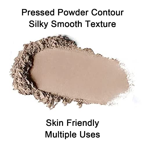 Go Ho Contour Makeup Palette Set,Face Contouring Kit with Mirror & Brush,Silky Smooth Contour Powder Makeup