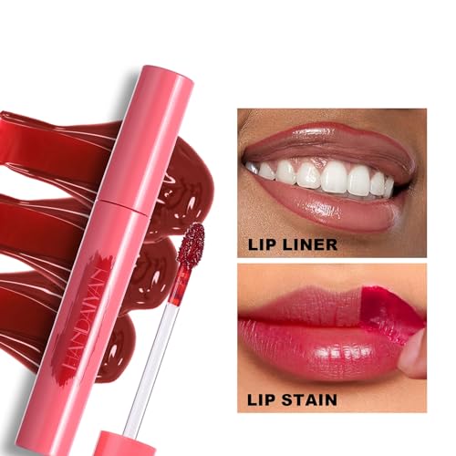 6 Colors Peel Off Mask Lip Gloss Set, Tattoo Magic Color Matte Natural Reveal Lip Stain Lip Tint, Waterproof Long Lasting Highly Pigmented Color Lip Gloss Lipstick Makeup for Women and Girls, Kit C
