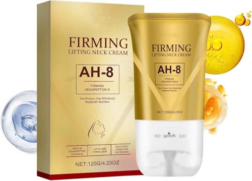 AH-8 Firming Neck Cream Tighten and Lift Neck Cream with Double Roller Massage,Neck Tightening cream for Lifting & Moisturizing,Reduce Wrinkles Fine Lines And Double Chin,Firm And Lift Sagging Skin