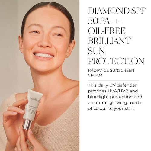 Natura Bissé Diamond Luminous Oil-Free Brilliance Sun Protection SPF50, Tinted Facial Sunscreen, Color Correcting & Moisturizing, 30ml