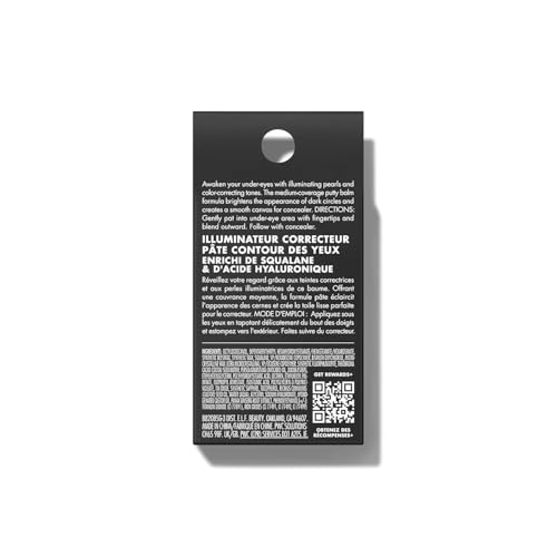 e.l.f. Putty Colour-Correcting Eye Brightener, Under-eye Brightener & Primer For Reducing Appearance Of Dark Circles, Vegan & Cruelty-free, Light/Medium