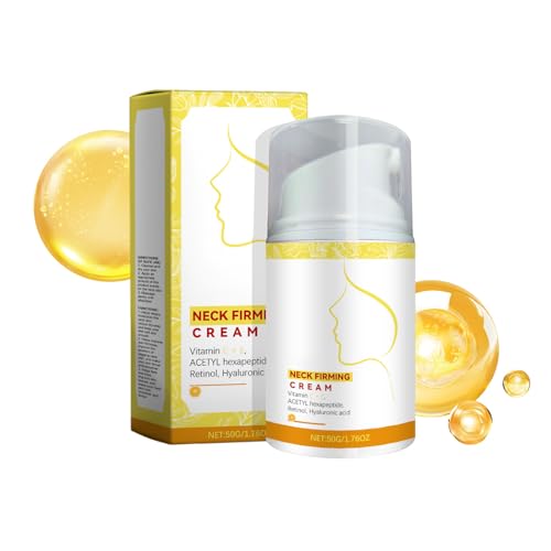 Neck Firming Cream Anti-Aging Moisturiser for Neck & Décolletage Reduces Wrinkles & Sagging Hydrating & Tightening Cream with Collagen Retinol & Hyaluronic Acid for Smooth & Youthful Skin