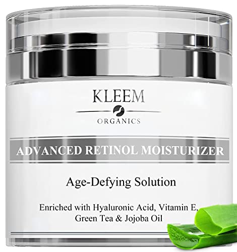 Retinol Face Cream with Hyaluronic Acid & Vitamin E – Anti-Wrinkle Firming Night Cream - Hydrating Night Moisturiser to Reduce Lines and Wrinkles. For Sensitive Skin, 50ml