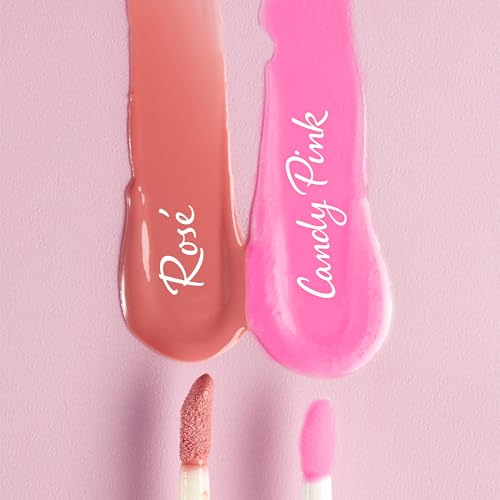 NIVEA Candy Pink Lip Oil (5.5ml), Moisturising Lip Oil With 100% Natural Oils Including Jojoba Oil, Long Lasting and Non-Sticky Lip Gloss