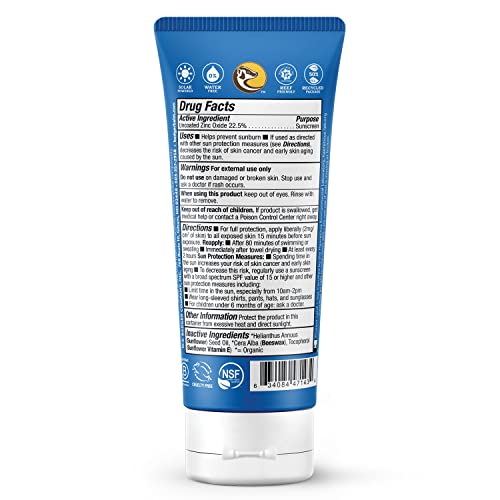 Badger Company, Clear Zinc Sunscreen Cream, SPF40, Unscented, 2.9 fl oz (87 ml)