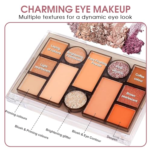 All in One Makeup Kit for Teenage Girls, Make Up Starter Sets for Teens, Woman Portable Travel Make Up Set