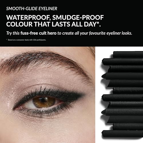 Avon Glimmerstick Eyeliner Blackest Black, Soft-Glide Formula, Bold and Intense Colour, Waterproof, Smudge-Proof Colour That Lasts All-Day, Cruelty Free
