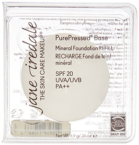 Jane Iredale PurePressed Base SPF 20 Refill, Satin, 9.9 g