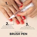 JESSICA Cuticle Oil Pen, Hydrating Nail Strengthener and Repair Treatment, Nourishes and Softens with Brush Applicator, Natural Ingredients with Jojoba, Lavender Scent