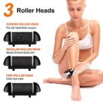 Electric Foot File, Ratukall Hard Skin Remover, Rechargeable Waterproof Callus Remover Pad Feet Care Kit, Professional Pedicure Tools Set with Storage Bag for Dry Dead Skin Cracked Heels Calluses