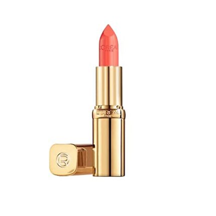 L’Oréal Paris Color Riche Satin Smooth Lipstick, Moisturising Pure Pigment Lip Colour, With Omega 3 & Vitamin E, 373 Magnetic Coral