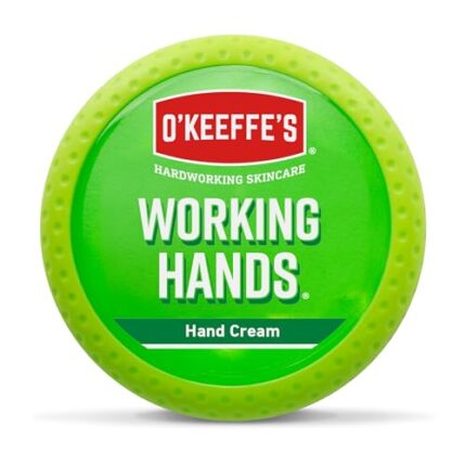 OKeeffes Working Hands, 96g Jar – Hand Cream for Extremely Dry, Cracked Hands | Instantly Boosts Moisture Levels, Creates a Protective Layer & Prevents Moisture Loss