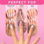 Super Strong Nail Glue for Press On Nails, Tips & False Nails (8ml) NYK1 NailBond Brush On Nail Glue Extra Strong for Press Ons, Tips & Acrylics – Long Lasting, Maximum Strength, Mess-Free Application