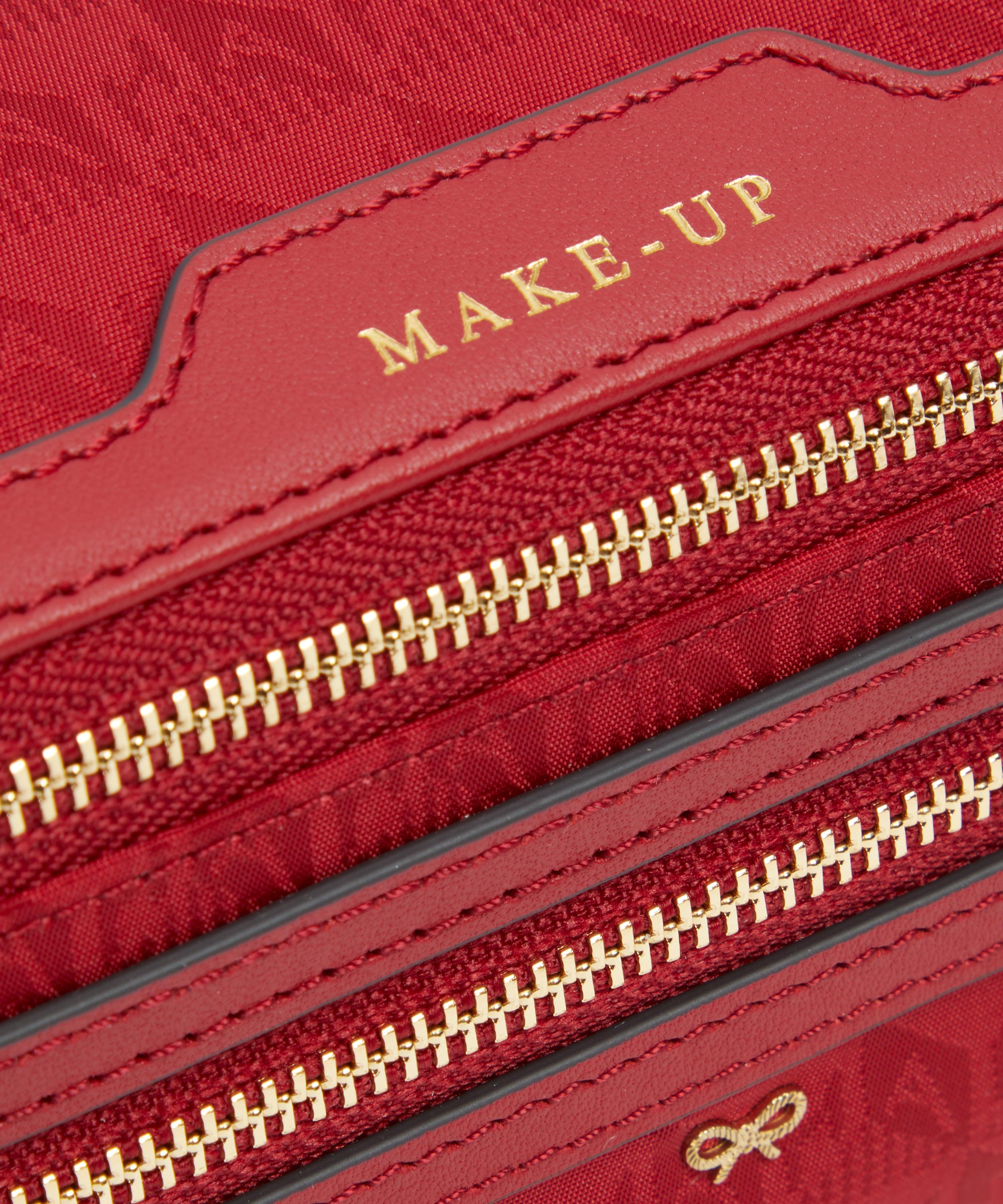 Anya Hindmarch Red Logo Make-Up Pouch