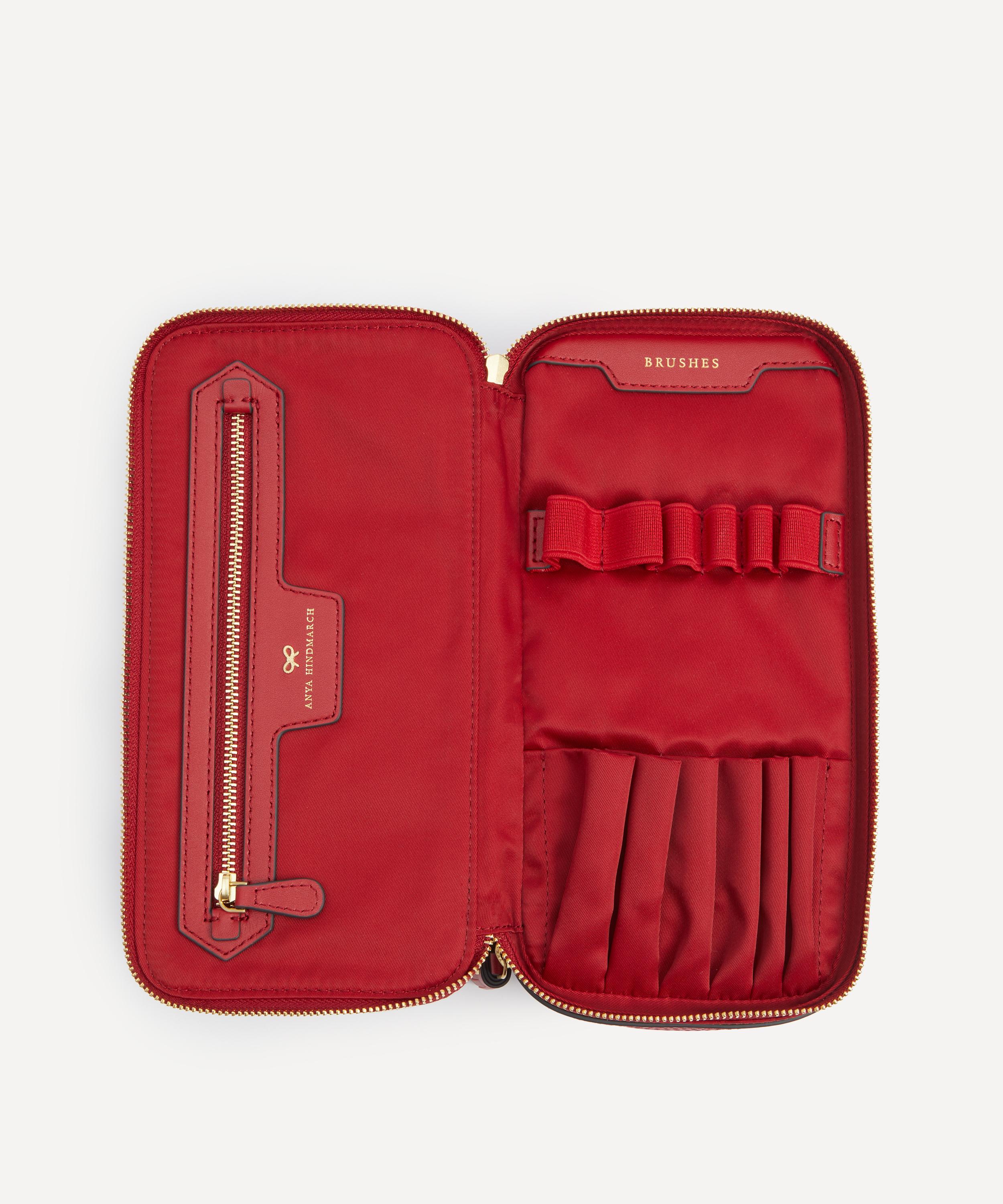 Anya Hindmarch Red Logo Make-Up Pouch